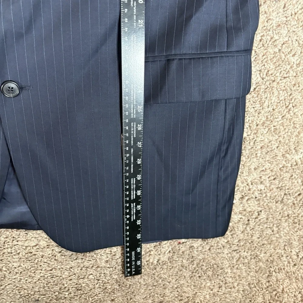 Brooks Brothers 1818 Madison Fit 2 Piece Suit Men's Size 45L 40x29 Saxxon Wool